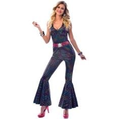 X16 ASSORTED ADULT FANCY DRESS TO INCLUDE AMSCAN 9915547 1970'S DISCO DIVA FANCY DRESS COSTUME SIZE: 12-14 ADULT, MULTICOLOURED, RUBIE'S 701859STD DC COMICS BATWOMAN COSTUME ADULT FANCY DRESS, WOMEN,