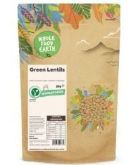 15 X WHOLEFOOD EARTH GREEN LENTILS 3 KG | GMO FREE | NATURAL | HIGH FIBRE | HIGH PROTEIN.