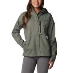 X2 ASSORTED COATS TO INCLUDE COLUMBIA WOMEN'S HIKEBOUND JACKET WATERPROOF RAIN JACKET, STONE GREEN, SIZE XL, TRESPASS WOMENS FAITHFUL WATERPROOF JACKET, BASIL, 12 EU.