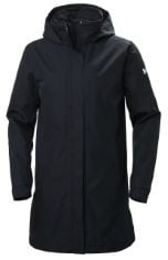 HELLY HANSEN WOMEN'S ADEN LONG INSULATED WATERPROOF COAT - NAVY, X-SMALL.