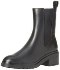 4 X ESSENTIALS WOMEN'S CHUNKY SOLE CHELSEA BOOTS, BLACK, 9 UK.