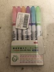 63 X 6PCS CURVE HIGHLIGHTER PENS .