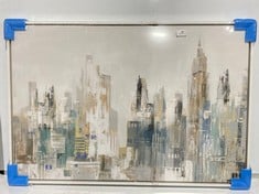 JOHN LEWIS A LERA GOLDEN WINTER CITY II FRAMED CANVAS PRINT 64X94CM RRP- £160