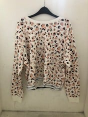 UGG W NENA SWEATER CREAM/LEOPARD PRINT SIZE XL