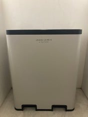 JOHN LEWIS 2 SECTION 60L RECYCLING BIN BLACK RRP- £100