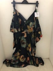 JOHN LEWIS ROSE PRINT BATWING DRESS MULTI SIZE 8 RRP- £89