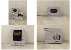 6 X ASSORTED ACCTIM ALARM CLOCKS TO INCLUDE ELLIOT ALARM CLOCK