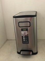 EKO ECOFLY STEP BIN BRUSHED STAINLESS STEEL 20 LITRE