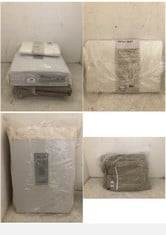 4 X ASSORTED JOHN LEWIS SOFT FURNISHINGS TO INCLUDE SINGLE EYELET DOOR CURTAIN TEXTURED WEAVE CREAM 117X213CM