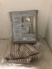 2 X ASSORTED JOHN LEWIS CURTAINS TO INCLUDE PENCIL PLEAT CURTAINS TEXTURED WEAVE PUTTY 167X228CM