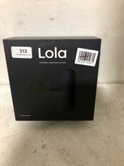 LOLA PORTABLE MASSAGE DEVICE RICH BLACK