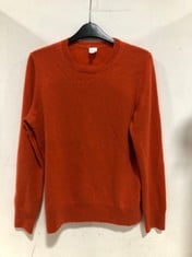 JOHN LEWIS CASHMERE CREW NECK SWEATER ORANGE SIZE 12 RRP- £99