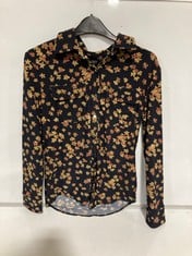 RALPH LAUREN CORWIN LONG SLEEVE BLOUSE NAVY FLORAL SIZE SM RRP- £139