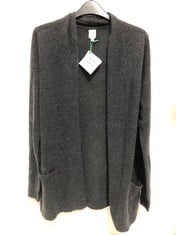 JOHN LEWIS CASHMERE CARDIGAN CHARCOAL SIZE M RRP- £99