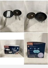 5 X ASSORTED KITCHEN PANS TO INCLUDE PRESTIGE 6 LITRE SMART PLUS HARD ANODIZED PRESSURE COOKER WITH STEAMER