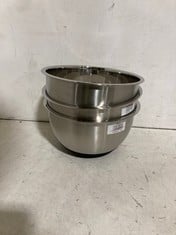 8 X ASSORTED JOHN LEWIS SIZED STAINLESS STEEL MIXING BOWLS