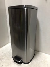 JOHN LEWIS 30 LITRE POLISHED STAINLESS STEEL BIN