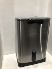 EKO NEO-CUBE RECYCLING PEDAL BIN STAINLESS STEEL 28L + 18L