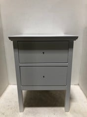 JOHN LEWIS WILTON 2 DRAWER BEDSIDE WHITE RRP- £109