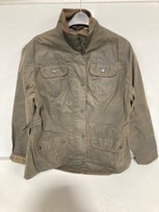 BARBOUR WAX JACKET BROWN SIZE 16 RRP- £209