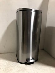 JOHN LEWIS POLISHED STAINLESS STEEL BIN