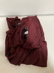 RALPH LAUREN BRAYELLE LONG SLEEVE DRESS BURGUNDY SIZE 14 RRP- £189