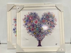 JOHN LEWIS SARA OTTER HEART TREE FRAMED PRINTS SET OF 2 RRP- £225