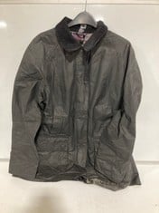 BARBOUR WAX JACKET BLACK SIZE 16 RRP- £195