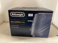 DELONGHI BALLERINA SETA FOUR-SLICE TOASTER DARK BLUE