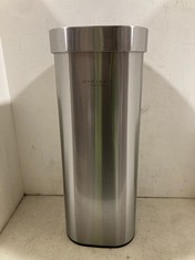 2 X JOHN LEWIS STAINLESS STEEL KITCHEN BINS