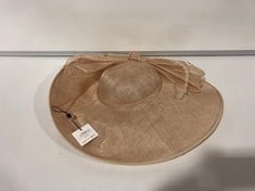 JOHN LEWIS JAYNE JUMBO BOW CHAMP HAT NATURAL RRP- £135