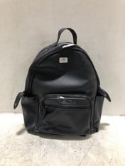 JOHN LEWIS SODT FAUX LEATHER BACKPACK BLACK