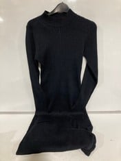 BARBOUR FRANCIS KNIT MIDI DRESS BLACK SIZE 10 RRP- £119