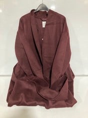 JOHN LEWIS WRAP DF COAT BURGUNDY SIZE 8 RRP- £159