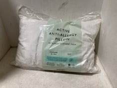 3 X JOHN LEWIS ACTIVE ANTI-ALLERGY BED PILLOWS 2 X SOFT, 1 X MEDIUM