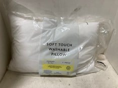 3 X JOHN LEWIS SOFT TOUCH WASHABLE BED PILLOWS 2 X PAIR MEDIUM/FIRM, 1 X PILLOW MEDIUM