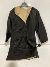 RALPH LAUREN REVERSIBLE RAIN JACKET BLACK/TAN SIZE M RRP- £299