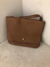 JOHN LEWIS MAE FLAPOVER CROSS BODY BAG TAN RRP- £79