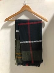 BARBOUR BLAIR CLASSIC TARTAN SCARF TO INCLUDE BARBOUR MONTIETH SERAPE TARTAN