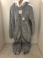 2 X JOHN LEWIS POM POM ONESIE GREY SIZE M