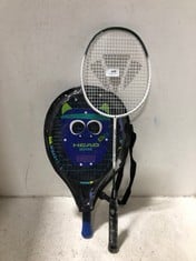 CARLTON DRIVESPEED 4.0 BADMINTON RACKET TO INCLUDE HEAD NOVAK 19 JUNIOR TENNIS RACKET