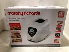 MORPHY RICHARDS BREADMAKER FASTBAKE MULTI-USE MODEL NO-48281 TO INCLUDE RUSSELL HOBBS COOK@HOME RICE COOKER