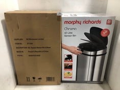 2 X MORPHY RICHARDS CHROMA 42L SENSOR BIN