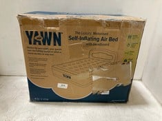 YAWN SELF-INFLATING AIR BED WITH HEADBOARD DOUBLE SIZE