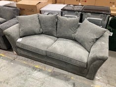 DURY 3 SEATER FABRIC SOFA GREY MJK7P - RRP £549