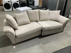 DURY 4 SEATER FABRIC SOFA GREY QGMNF - RRP £699