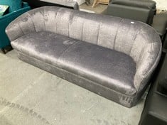 BRIDGITTE 3 SEATER FABRIC SOFA GREY VONA3 - RRP £999