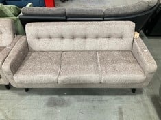 OSLO 3 SEATER FABRIC SOFA GREY V66M3 - RRP £349