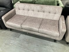 OSLO 3 SEATER FABRIC SOFA GREY V66M3 - RRP £349