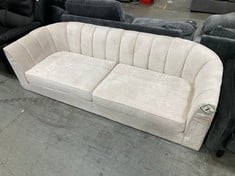 GUILD 3 SEATER FABRIC SOFA IVORY VFYPM - RRP £699